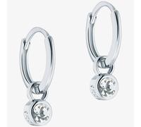 Ted Baker SINALAA Silver Tone Crystal Huggie Earrings TBJ3028-01-02