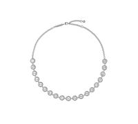 Ted Baker Solanna Solitaire Sparkle Crystal Chain Necklace for Women (Silver/Crystal)