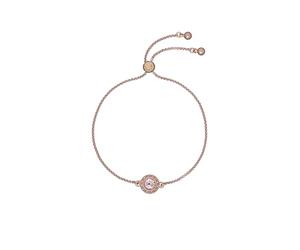 Ted Baker Soleta Solitaire Sparkle Crystal Adjustable Bracelet For Women (Rose Gold Tone/Crystal)