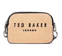 Ted Baker Stelio Branded Webbing Faux Raffia Camera Bag Black