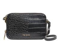 Ted Baker Stina Double Zip Croc Effect Mini Camera Bag Black