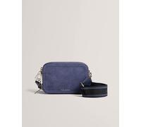 Ted Baker Suede Webbing Strap Cross Body Camera Bag Blue