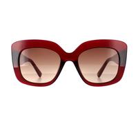 Ted Baker Sunglasses TB1675 Hattie 220 Crystal Dark Red Brown Red Gradient
