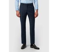 Ted Baker Tailored Fit Wool Blend Check Suit Trousers Navy