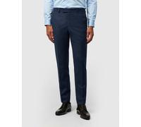 Ted Baker Tailored Fit Wool Rich Check Suit Trousers Navy