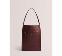 Ted Baker Tammila Large Leather Tote Bag Burgundy