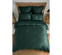 Ted Baker 'TB Plain Dye' Cotton Sateen Duvet Cover in Dark Green | Size: Single Ted Baker Dark Green Single