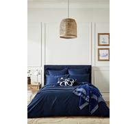 'TB Plain Dye' Cotton Sateen Duvet Cover Ted Baker Navy Double
