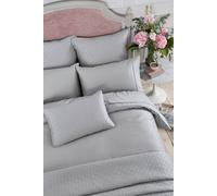 Ted Baker 'TB Plain Dye' Cotton Sateen Duvet Cover in Silver | Size: Double