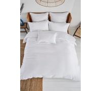 'TB Plain Dye' Cotton Sateen Duvet Cover Ted Baker White Double