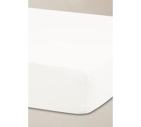 'TB Plain Dye' Cotton Sateen Fitted Sheet Ted Baker White Single