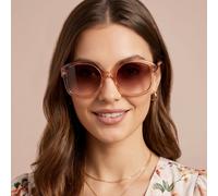 Ted Baker TB1685 271 Designer Sunglasses Unisex Rose Round Brown Gradient 55mm