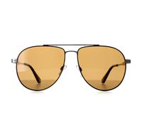 Ted Baker Sunglasses TB1691 Maeve 901 Gunmetal with Black Painted Rim Brown