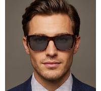 Ted Baker TB1780 119 Designer Sunglasses Mens Brown Square Grey Tinted 58mm
