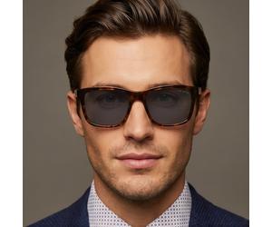 Ted Baker TB1780 119 Designer Sunglasses Mens Brown Square Grey Tinted 58mm