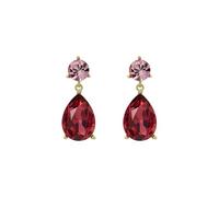 Ted Baker Teaire Crystal Teardrop Jewellery Earrings for Women (Gold/Pink Multi Crystal)