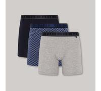Ted Baker Ted Baker 3-Pack Cotton Boxer Briefs Mens Boxer Briefs Navy/Rovelli Blue/Heather Grey - Small