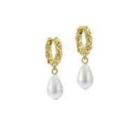 Ted Baker Tilly Twisted Pearl Drop Earrings for Women (Gold/Pearl)
