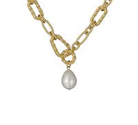 Ted Baker Timora Twisted Pearl Pendant Necklace for Women (Gold/Pearl)