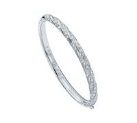 Ted Baker Silver Torvi Crystal Twist Bangle - Silver