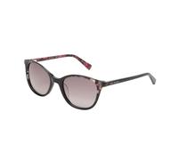 Ted Baker TWS290 Women's Modified Round Sunglasses, UV400 Protection, 51 mm, Black/Floral, 51 mm
