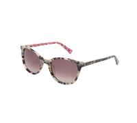 Ted Baker TWS290 Women's Modified Round Sunglasses, UV400 Protection, 51 mm, Ivory Tort/Floral, 51 mm