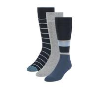 Ted Baker united legwear company, llc Men's 3 Pack Cushioned Crew Dress Socks, Dark Denim/Grey Heather/Navy, One Size
