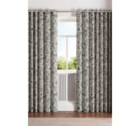Ted Baker 'Vietnm' Cotton Lined Curtains in Green | Size: 168 cm width x 183 cm drop Ted Baker Green 168 cm width x 183 cm drop