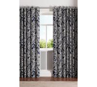 Ted Baker 'Vietnm' Cotton Lined Curtains in Navy | Size: 168 cm width x 183 cm drop Ted Baker Navy 168 cm width x 183 cm drop