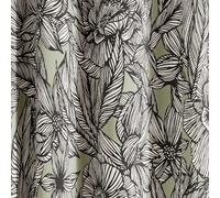 Ted Baker 'Vietnm' Cotton Lined Curtains in Green | Size: 228 cm width x 183 cm drop Ted Baker Green 228 cm width x 183 cm drop