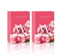 Ted Baker W Eau de Toilette Duo Pack for Women & Teens, Fruity Floral Rose & Orchid Perfume, Vegan Cruelty-Free, Long-Lasting Fragrance 2 x 75ml / 2.54 fl oz