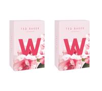 Ted Baker W EDT Duo Pack, Women’s Fragrance with Fig Leaf, Peony, Violet, Pink Orchid, Cassis and Raspberry, 2 x 75ml