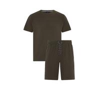 Ted Baker Waffle T Shirt And Short Set, Khaki, L