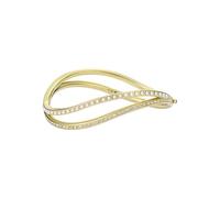 Ted Baker Wavie Jewelled Wave Hinged Bangle Bracelet for Women (Gold/Pearl and Crystal)