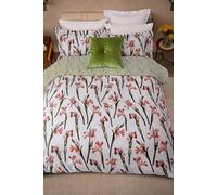 Ted Baker 'Wild Iris' Cotton Sateen Duvet Cover Set in White | Size: Super King Ted Baker White Super King