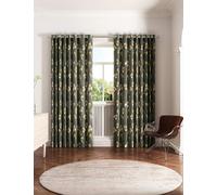Ted Baker Wild Iris Lined Curtains Dark Grey