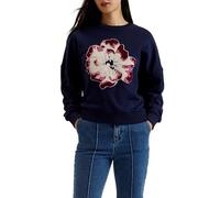 Ted Baker Women's WMB-RAYNAHH-Graphic Floral Sweatshirt, Navy, 14