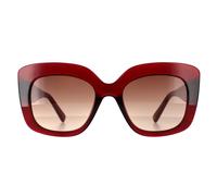 Ted Baker Sunglasses TB1675 Hattie 220 Crystal Dark Red Brown Red Gradient