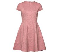 Ted Baker Women's Clodaa Short Sleeve Round Neck Regular Fit Mini Dress in Dusty Pink | Size: 8