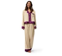 Ted Baker women's Dahlia full sleeve satin monogram print traditional pijama