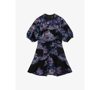 Ted Baker Womens Dp-purple Wilbur Abstract Jacquard Mini Dress 8