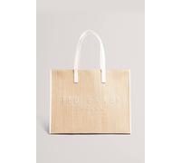 Ted Baker Women's Faux Raffia Large Icon Bag Ivory Ted Baker Ivory One Size