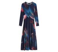 Ted Baker Women's Georii Long Sleeve Round Neck Regular Fit Midi Dress in Midnight | Size: 12