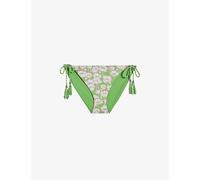 Ted Baker Womens Green Reversible Floral-print Bikini Bottoms 16