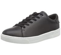 Ted Baker Womens Kimmii Tumbled Leather Trainer, Black - Size UK 3