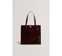 Ted Baker Women's ROSENNI Rose Detail Crinkle Large Tote Bag Wine Ted Baker Wine One Size