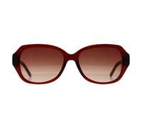 Ted Baker Square Burgundy Flowers Red Brown Gradient Tb1606 Mae Red