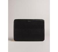 Ted Baker Womens Stila Croc 15 Inch Laptop Pouch Black One Size