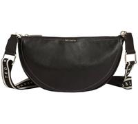 Ted Baker Women's Webbing Leather Half Moon Crossbody Bag, Black
