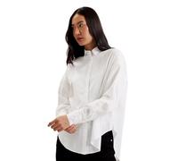 Ted Baker Womens Wmb-izote-Oversized Drop Shoulder Bib Detail Shirt, White, 14 UK